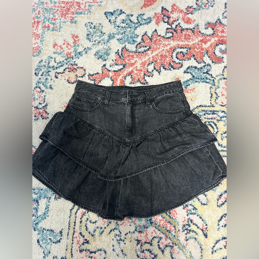 American Eagle Black Jean Skirt